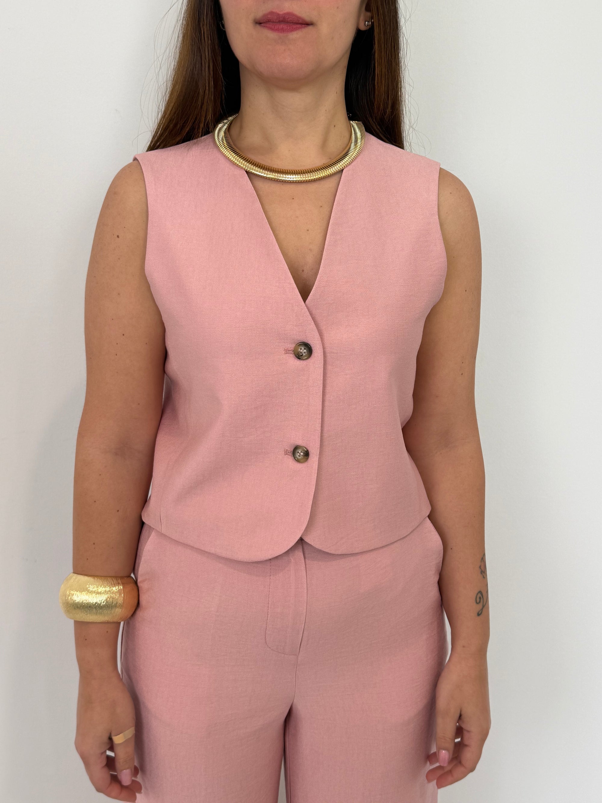Haveone - Gilet easy rosa