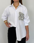 Tensione In - Camicia tasca paillettes