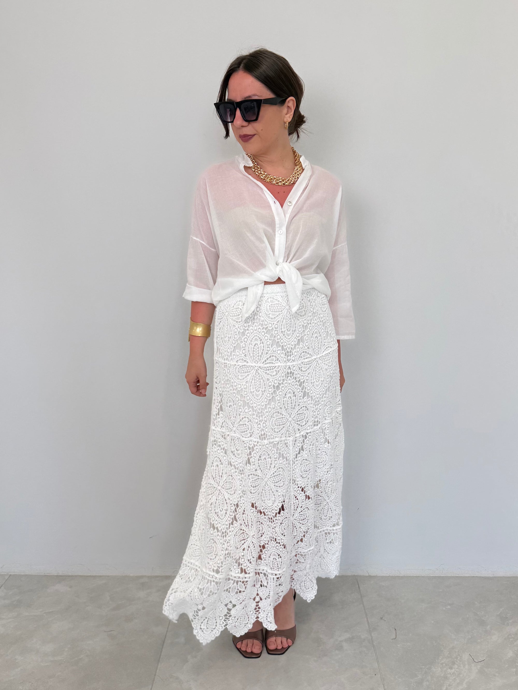 Haveone - Gonna crochet bianca