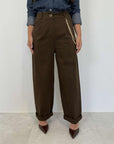 SusyMix - Pantalone con catena moro