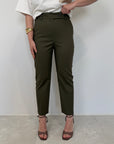 Tensione In - Pantalone sigaretta verde