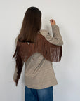 Tensione In - Giacca check beige e moro