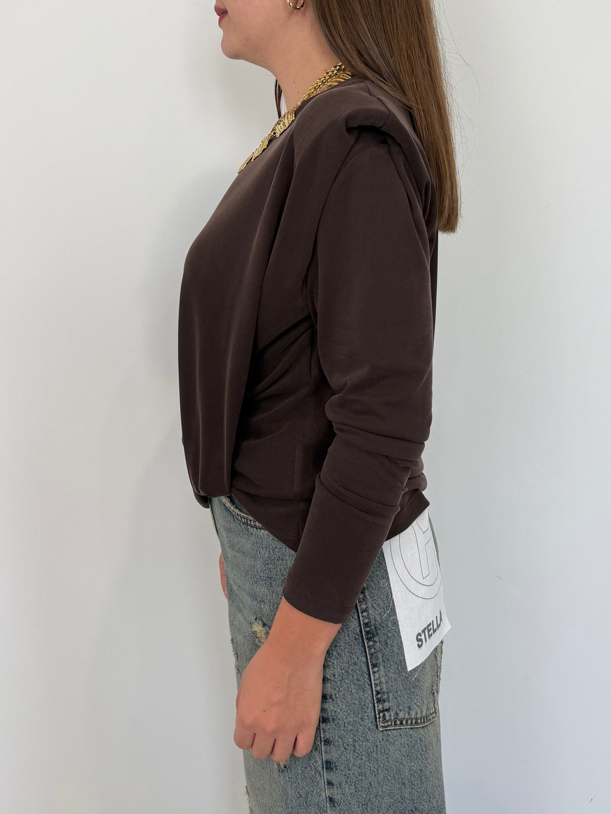 Haveone - Maglia con spalline e nodo moro