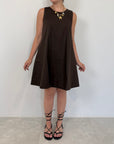 SusyMix - Abito a trapezio con tasche moro