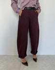 SusyMix - Pantalone ovetto vino