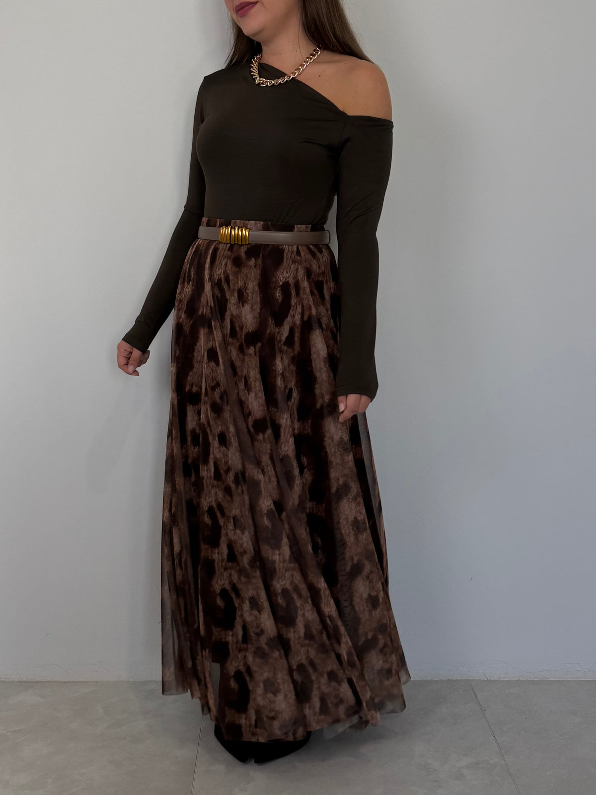 SusyMix - Gonna lunga in tulle animalier
