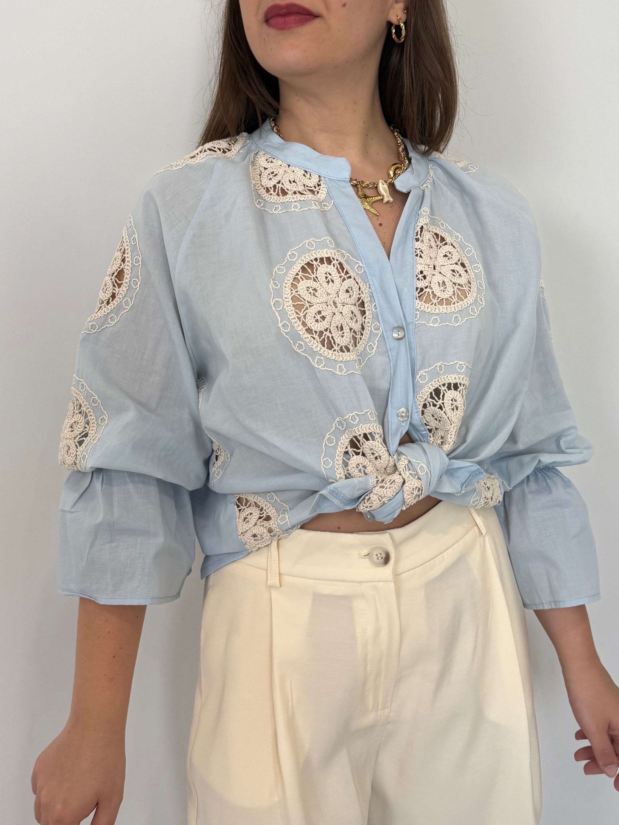 Tensione In - Camicia in sangallo Cefalù