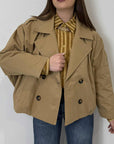 Haveone - Trench corto beige