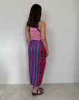 Tensione In - Gonna pareo lunga zebre fuxia