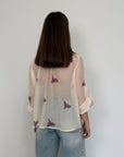 Haveone - Camicia pappagalli fuxia