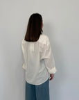 Haveone - Camicia leggera in cotone burro