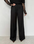 SusyMix - Pantalone palazzo nero
