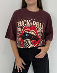 Civico23 - T-shirt rock&roll bordeaux