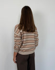 Tensione In - Maglioncino righe beige