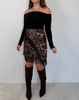 SusyMix - Gonna animalier con frange
