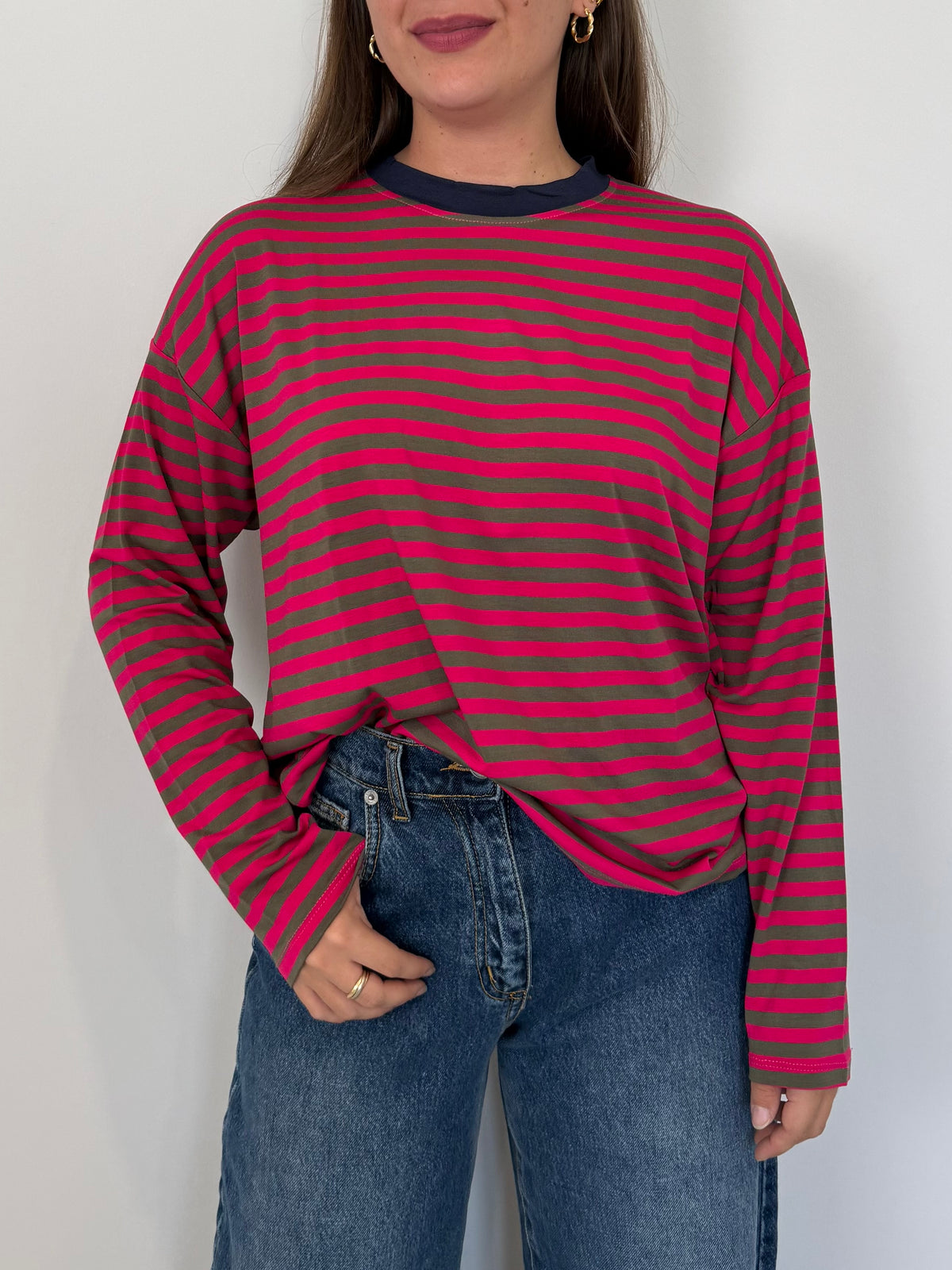 Haveone - Maglia scatola fuxia
