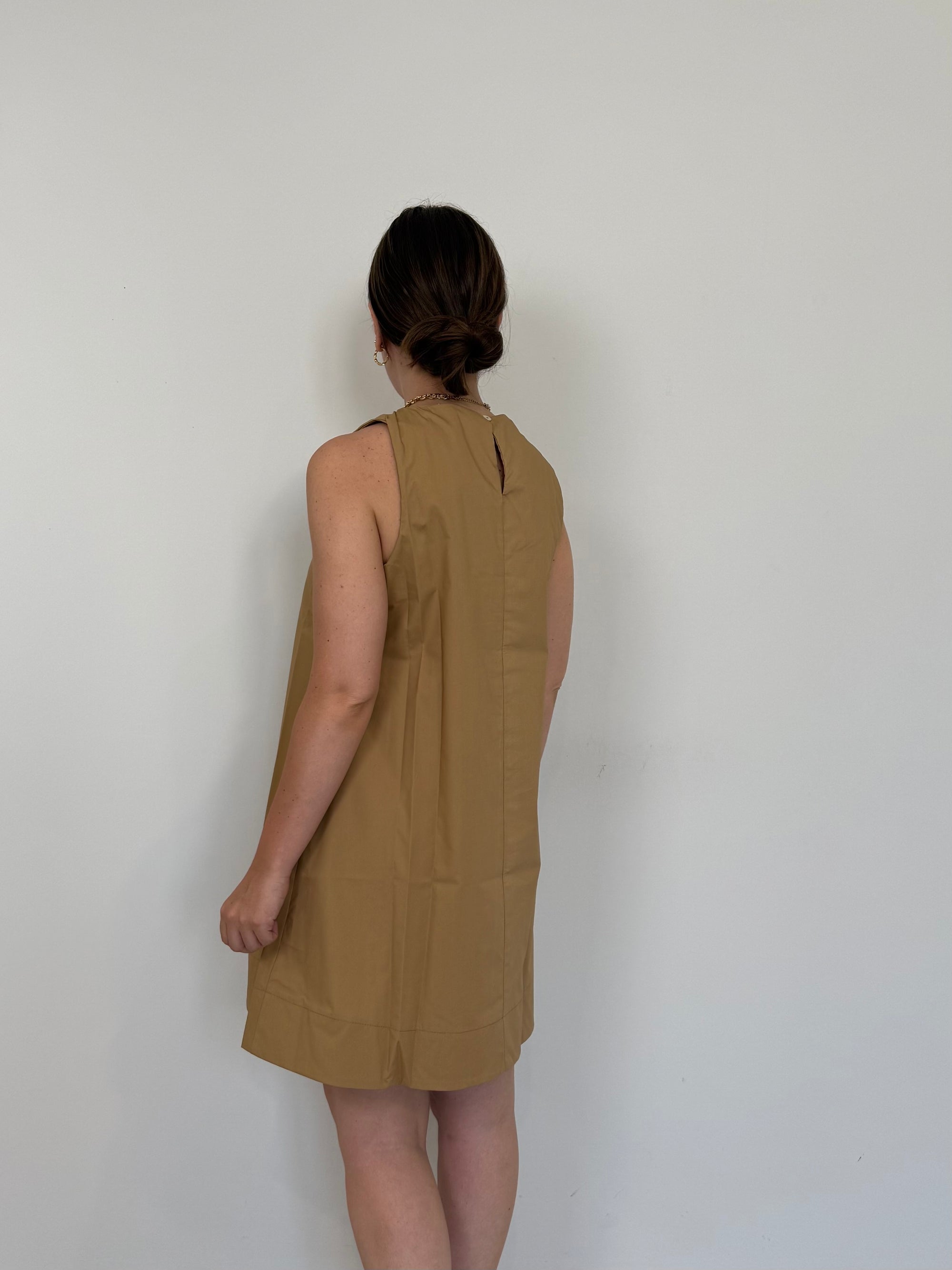 SusyMix - Abito a trapezio con tasche sabbia