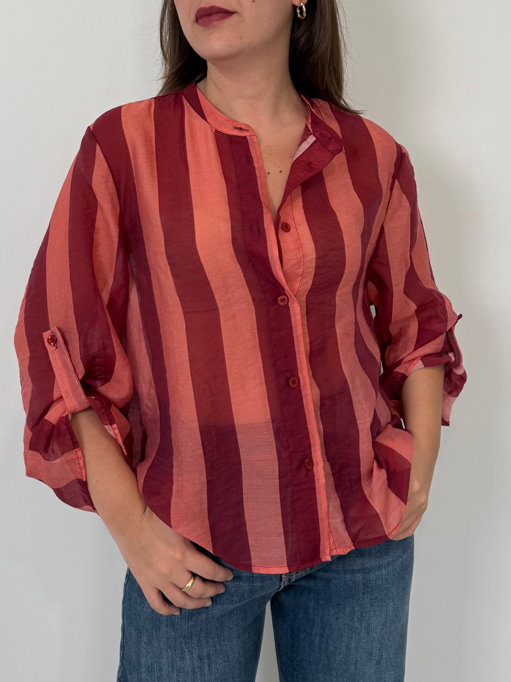 Haveone - Camicia righe larghe india