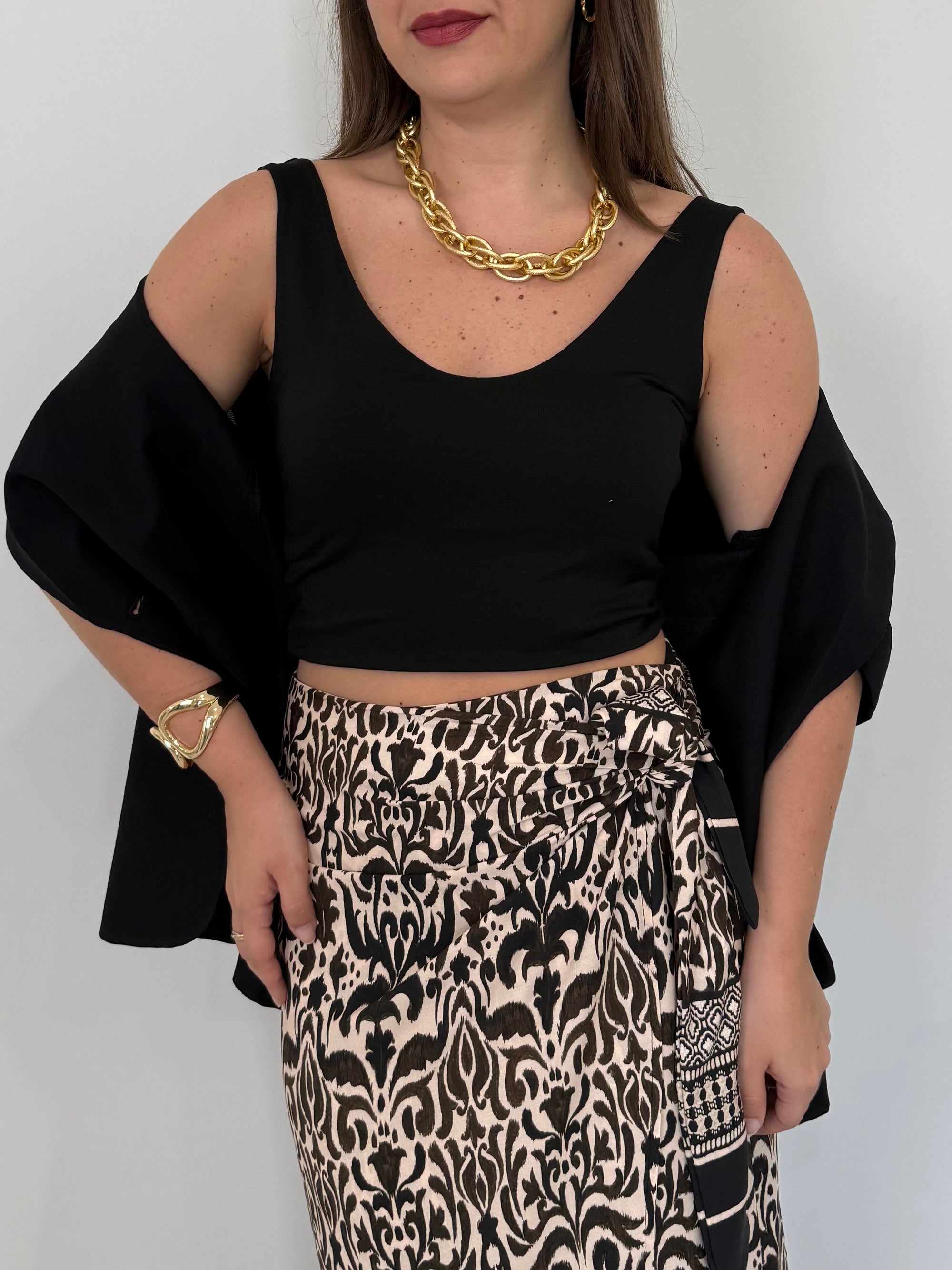 SusyMix - Canotta crop nera