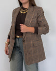 Haveone - blazer check moro e blu