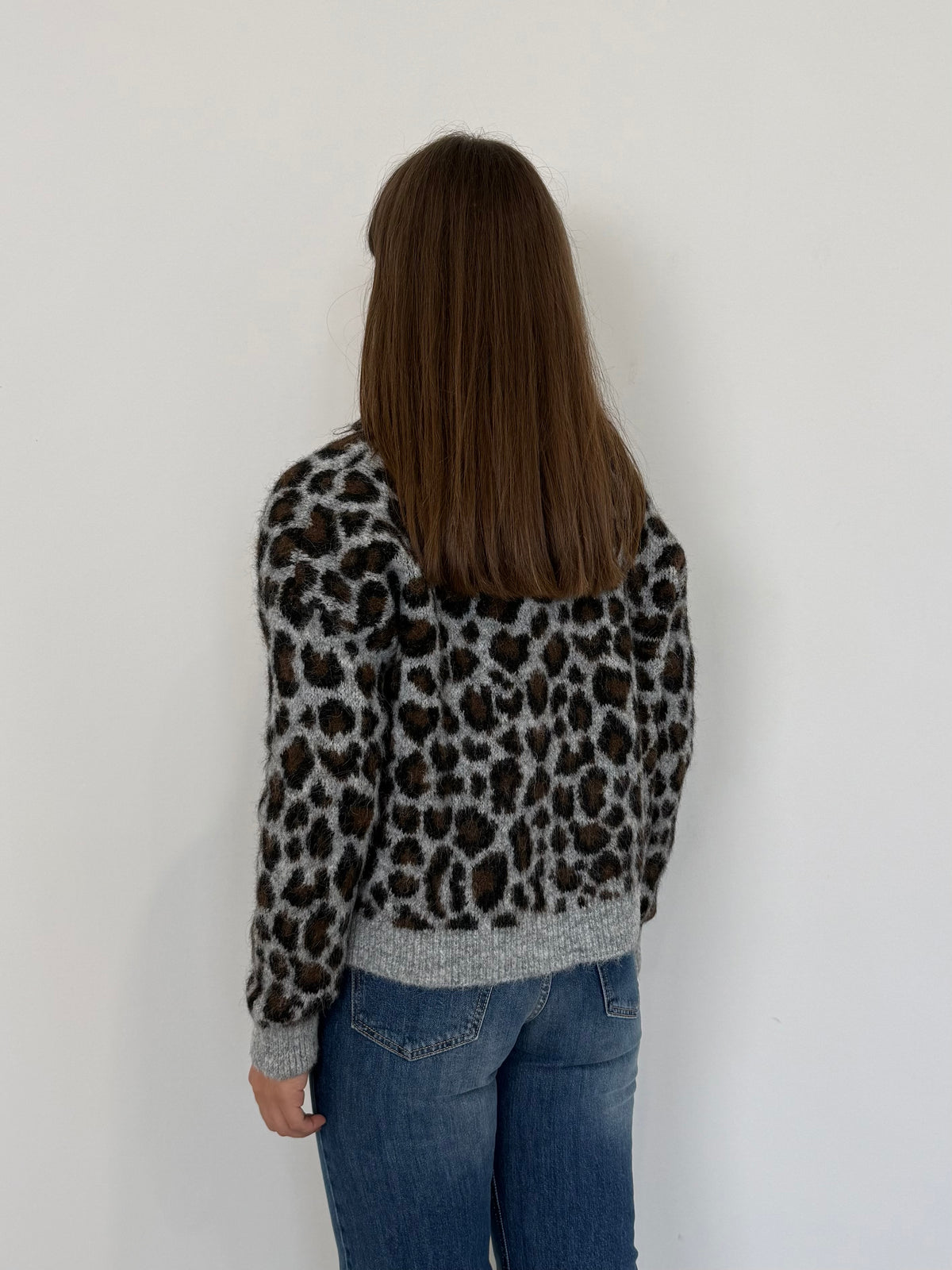 SusyMix - Cardigan maculato grigio
