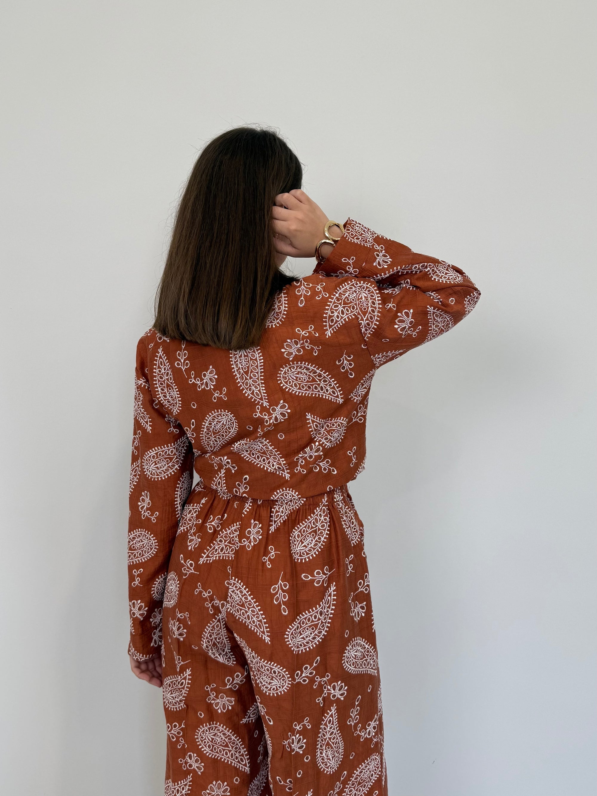 SusyMix - Camicia fantasia paisley papaya