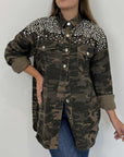 SusyMix - Camicia con strass camouflage