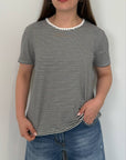 Two way - Maglia righe nero
