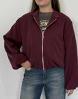 SusyMix - Bomber in tessuto bordeaux