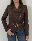 SusyMix - Giubbino in suede moro