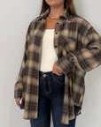 SusyMix - Camicia check tortora