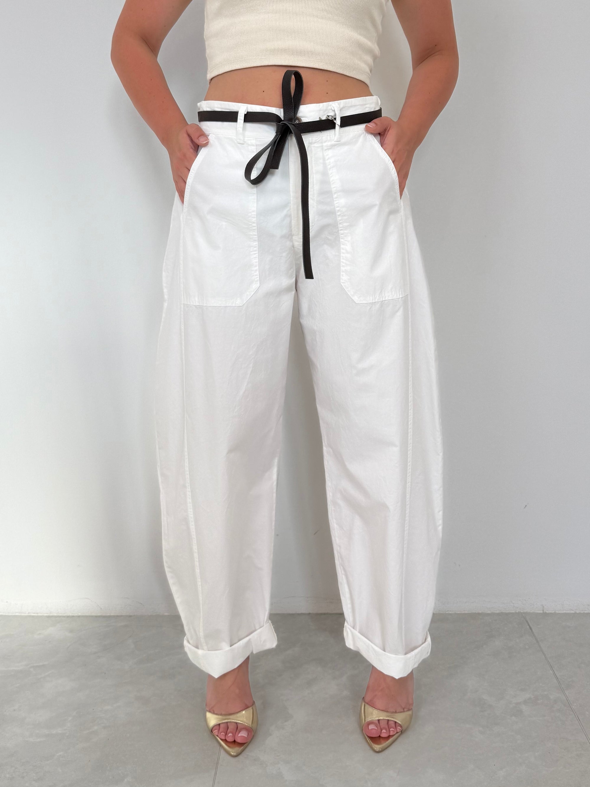 SusyMix - Pantalone con stellina LT bianco