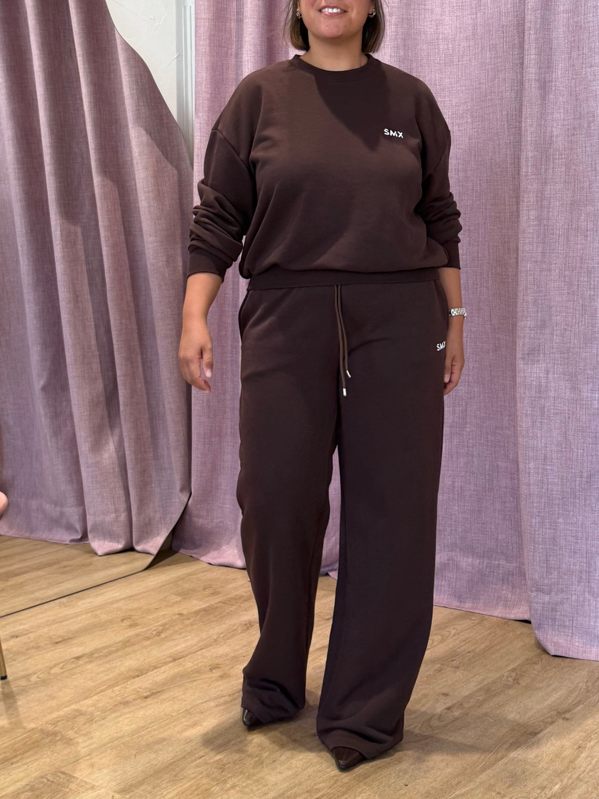 SusyMix - Pantalone palazzo cioccolato