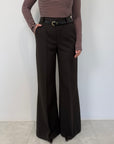 SusyMix - Pantalone flare moro