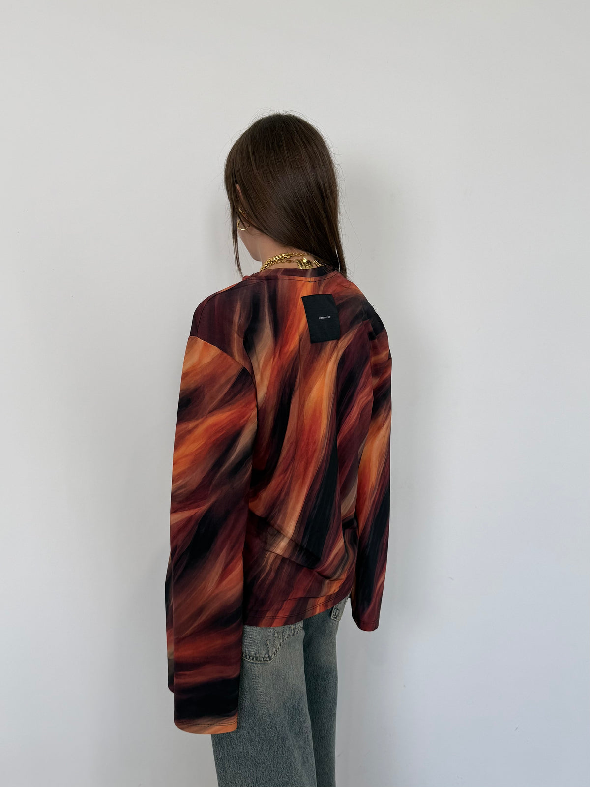 Tensione In - Maglia manica trapezio lycra sfumata