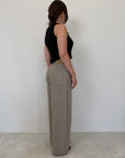 Haveone - Pantalone bella in lino grigio