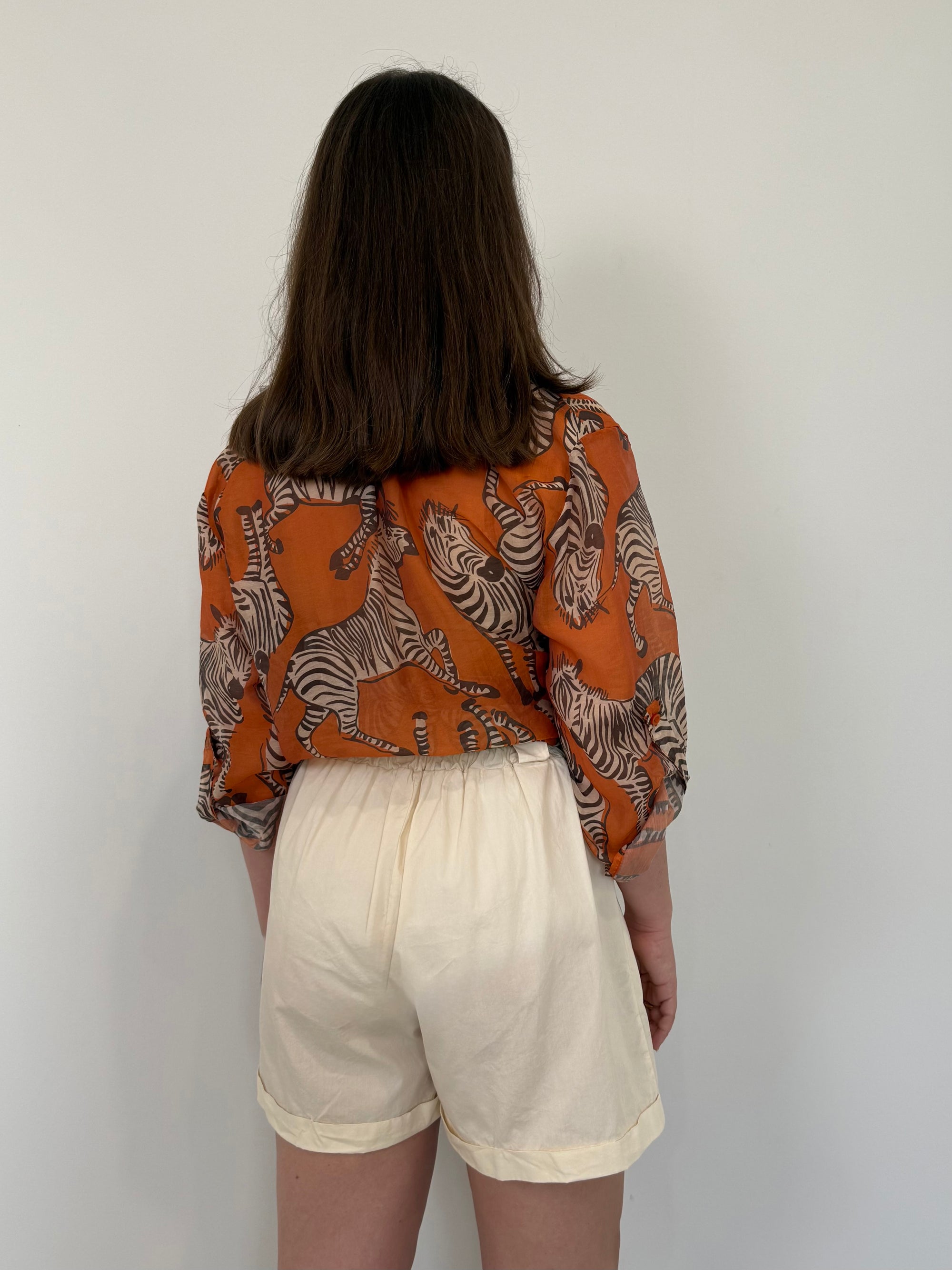 Haveone - Short in cotone con pence burro