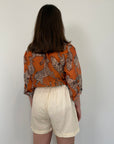 Haveone - Short in cotone con pence burro