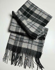 Sciarpa check con frange