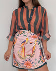 Haveone - Gonna pareo pappagalli rosa