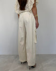 Tensione In - Pantalone cargo panna