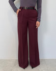 SusyMix - Pantalone flare barolo
