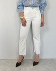 SusyMix - Pantalone a sigaretta bianco