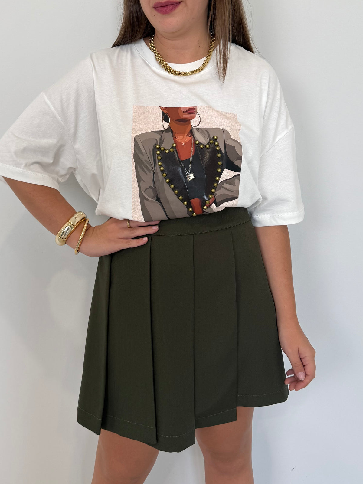 SusyMix - T-shirt sagoma verde