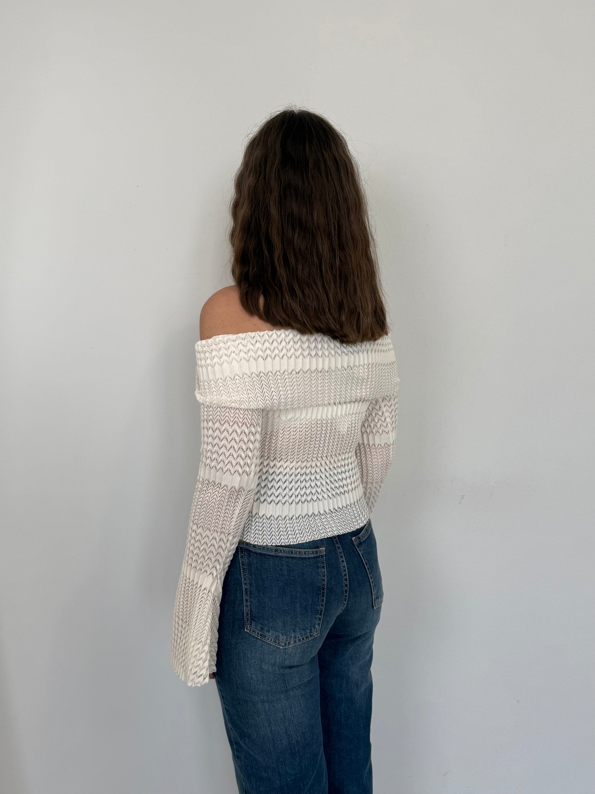 Haveone - Maglia shiffer tessuto goffrato