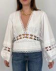 Tensione In - Camicia in pizzo bianco