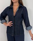 SusyMix - Camicia in denim sagomata
