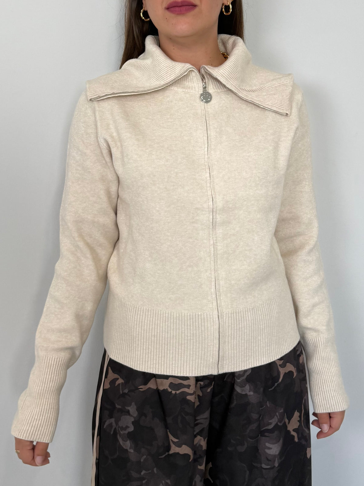 SusyMix - Maglioncino zip beige