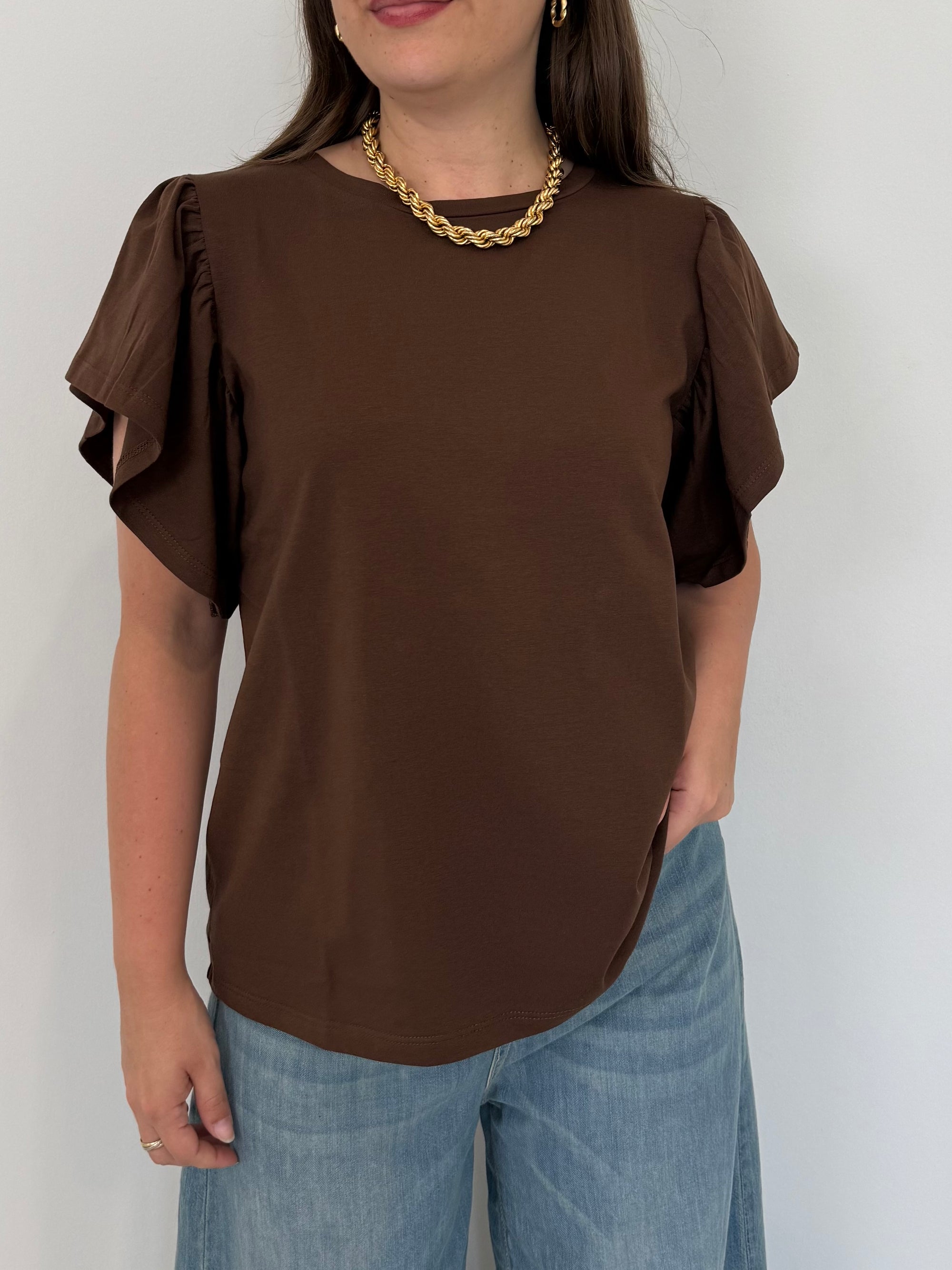 SusyMix - T-shirt con balzine moro