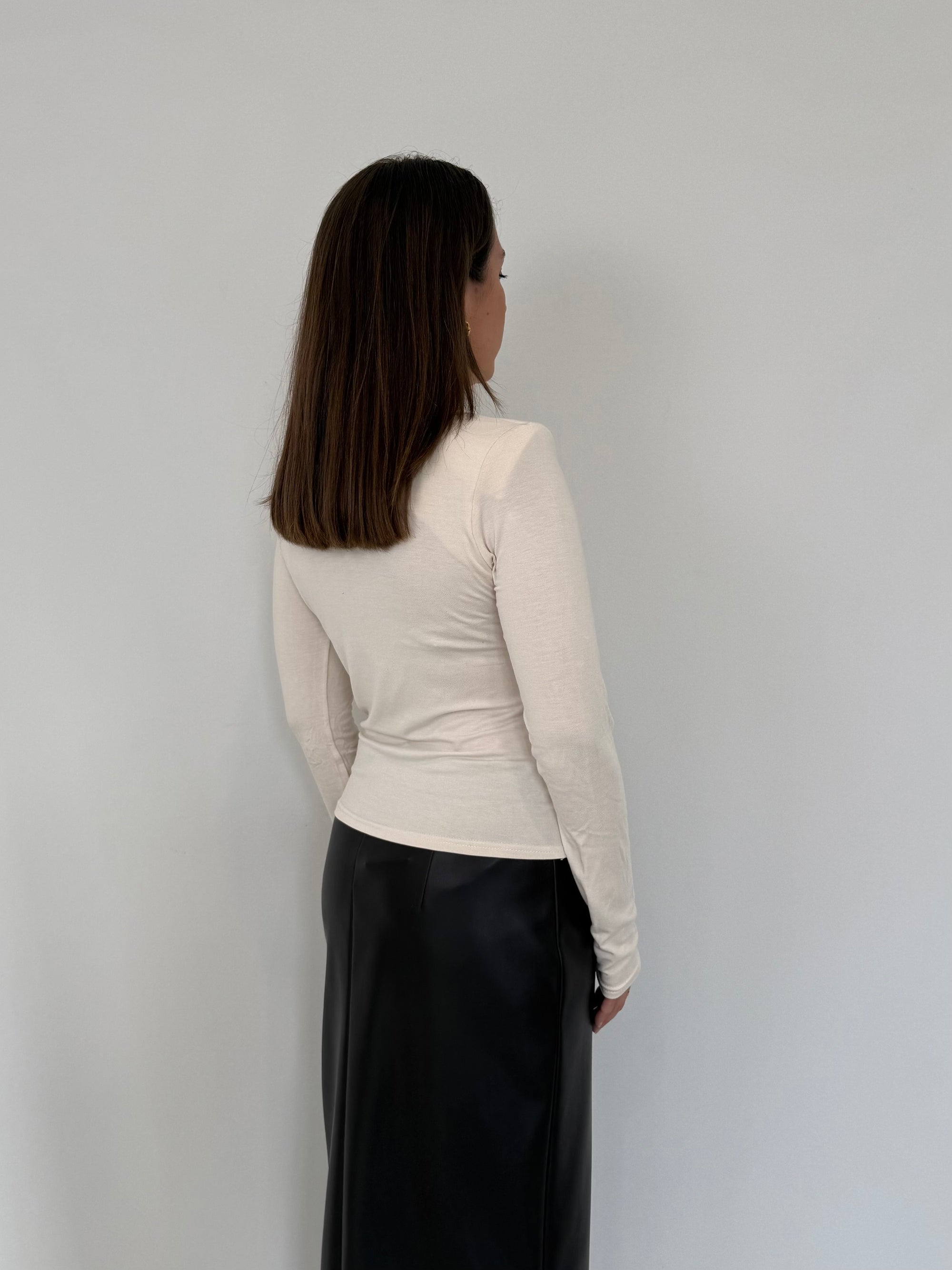 SusyMix - Maglia con spalline panna